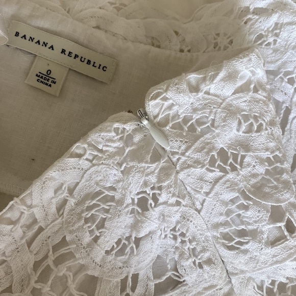 Banana Republic White Lace Skirt 0 - Picture 6 of 9